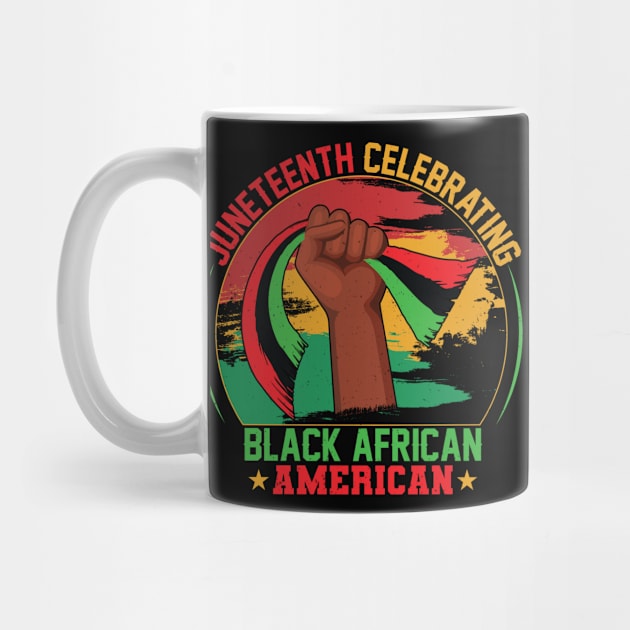 Juneteenth Celebrating Black African American Pride by Pizzan